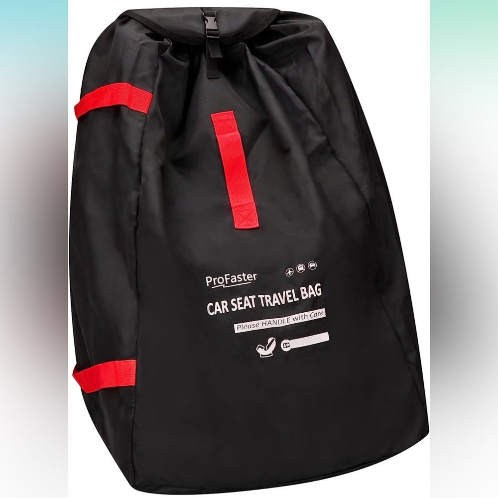 Car seat travel backpack